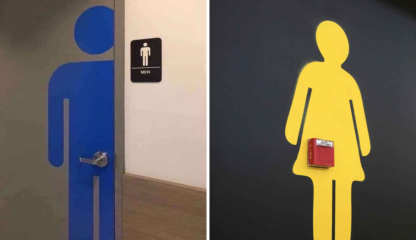 bathroom sign design fails